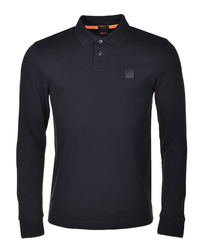 Passerby Long Sleeve Polo Shirt Black