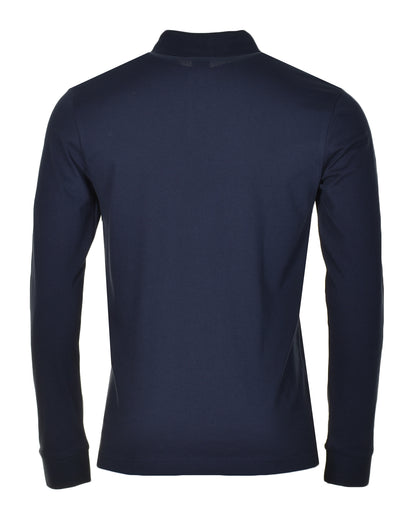 Passerby Long Sleeve Polo Shirt Dark Blue