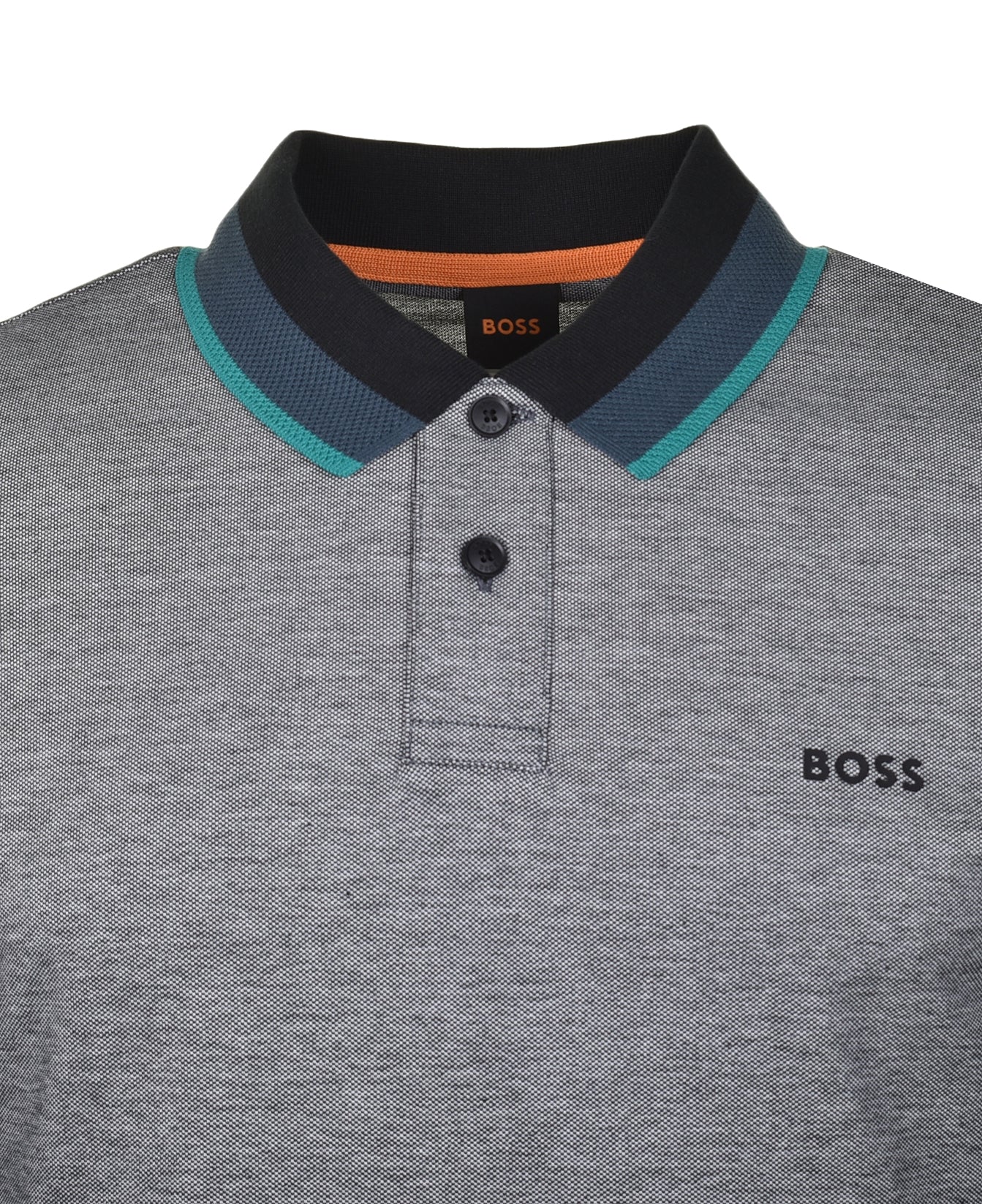 PeOxford Long Sleeve Polo Shirt Black