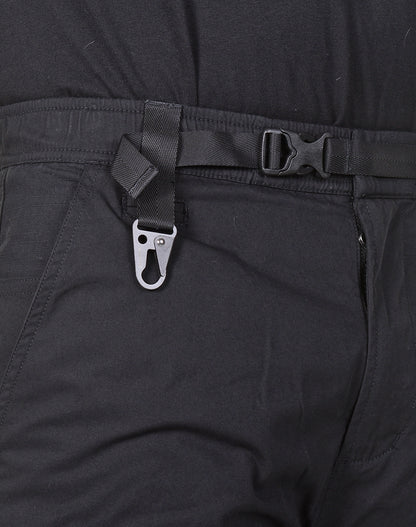 Cordura Nyco Water Repellent Cargo Travel Pants Black