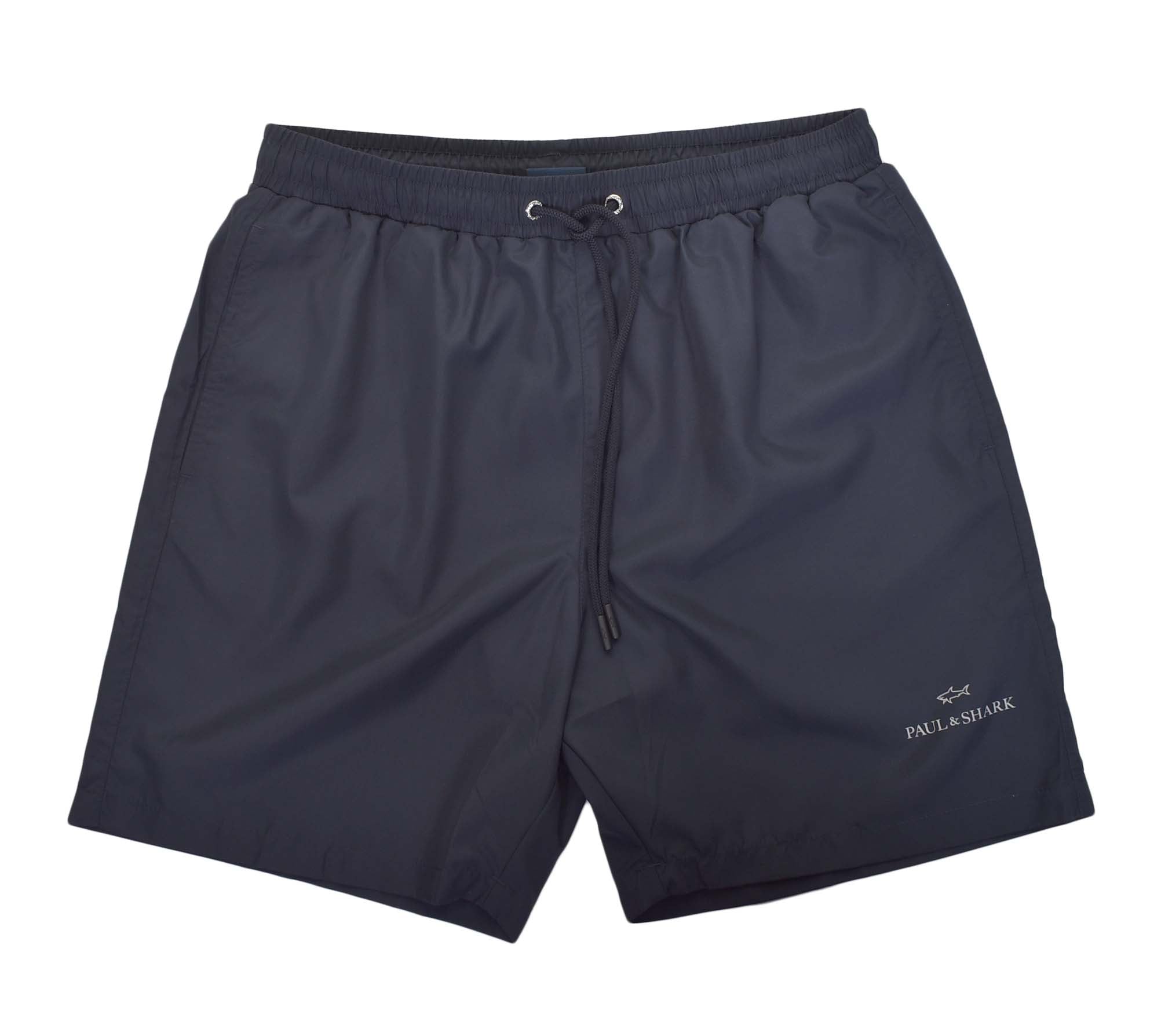 Silver Logo Swim Shorts Navy