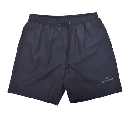 Silver Logo Swim Shorts Navy