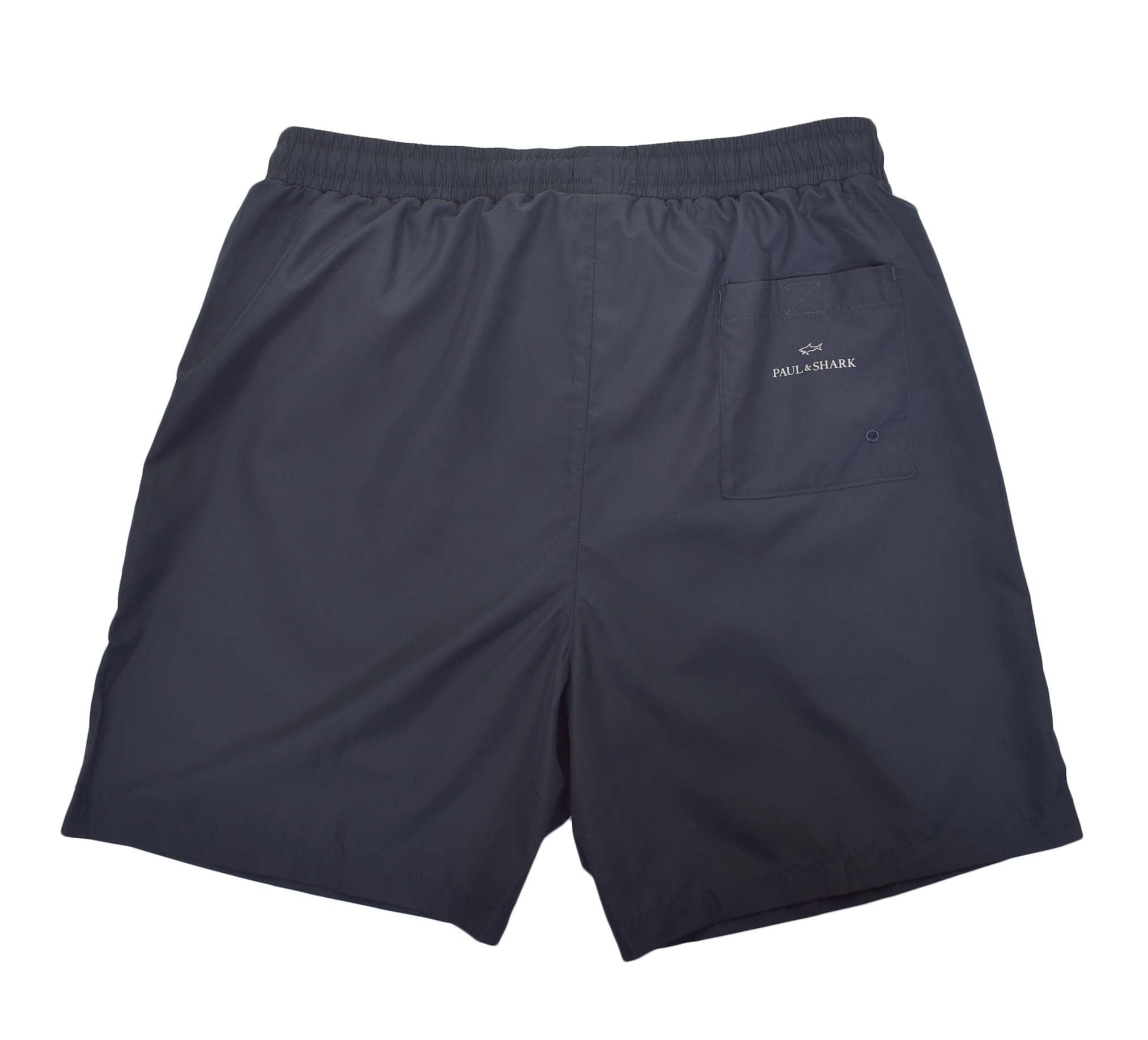 Silver Logo Swim Shorts Navy