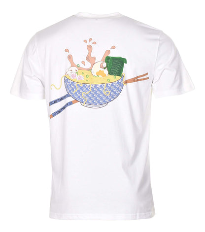 Short Sleeve Noodle Soup T Shirt White