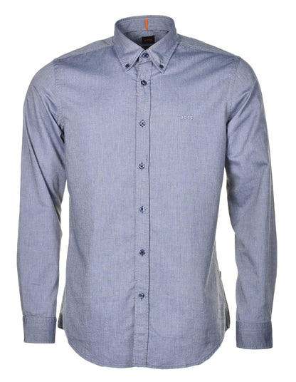 Rickert Long Sleeve Oxford Shirt Navy