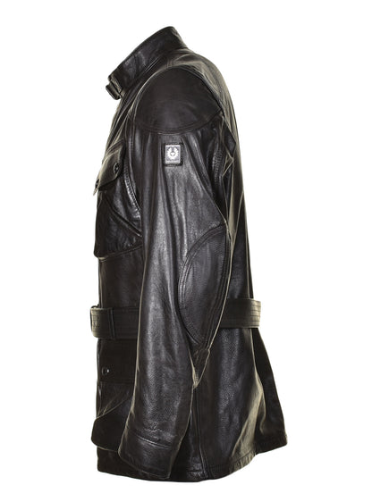 Trialmaster Panther Leather Jacket Black