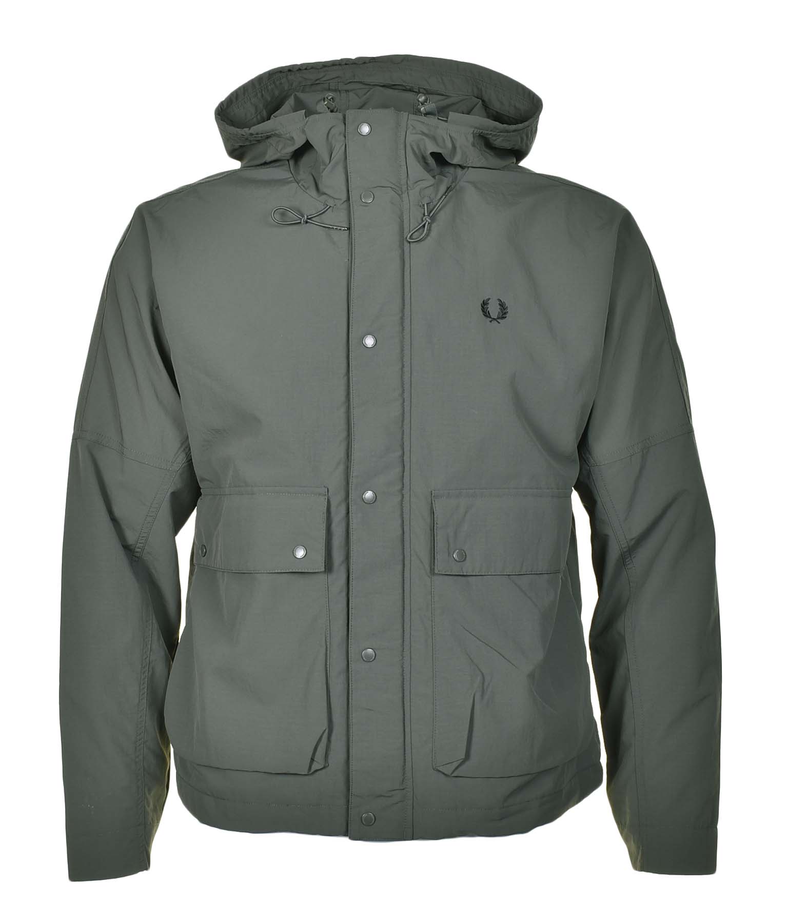 Cropped Fishing Parka Field Green