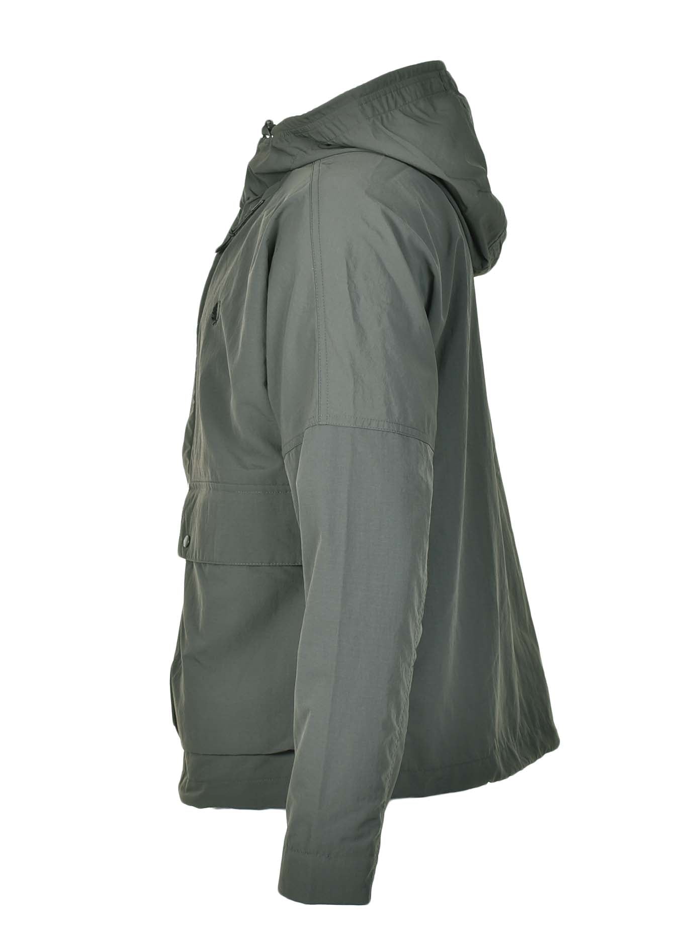 Cropped Fishing Parka Field Green