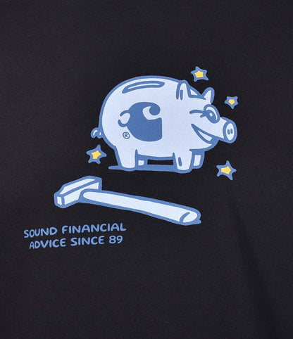 Short Sleeve Piggybank T Shirt Black