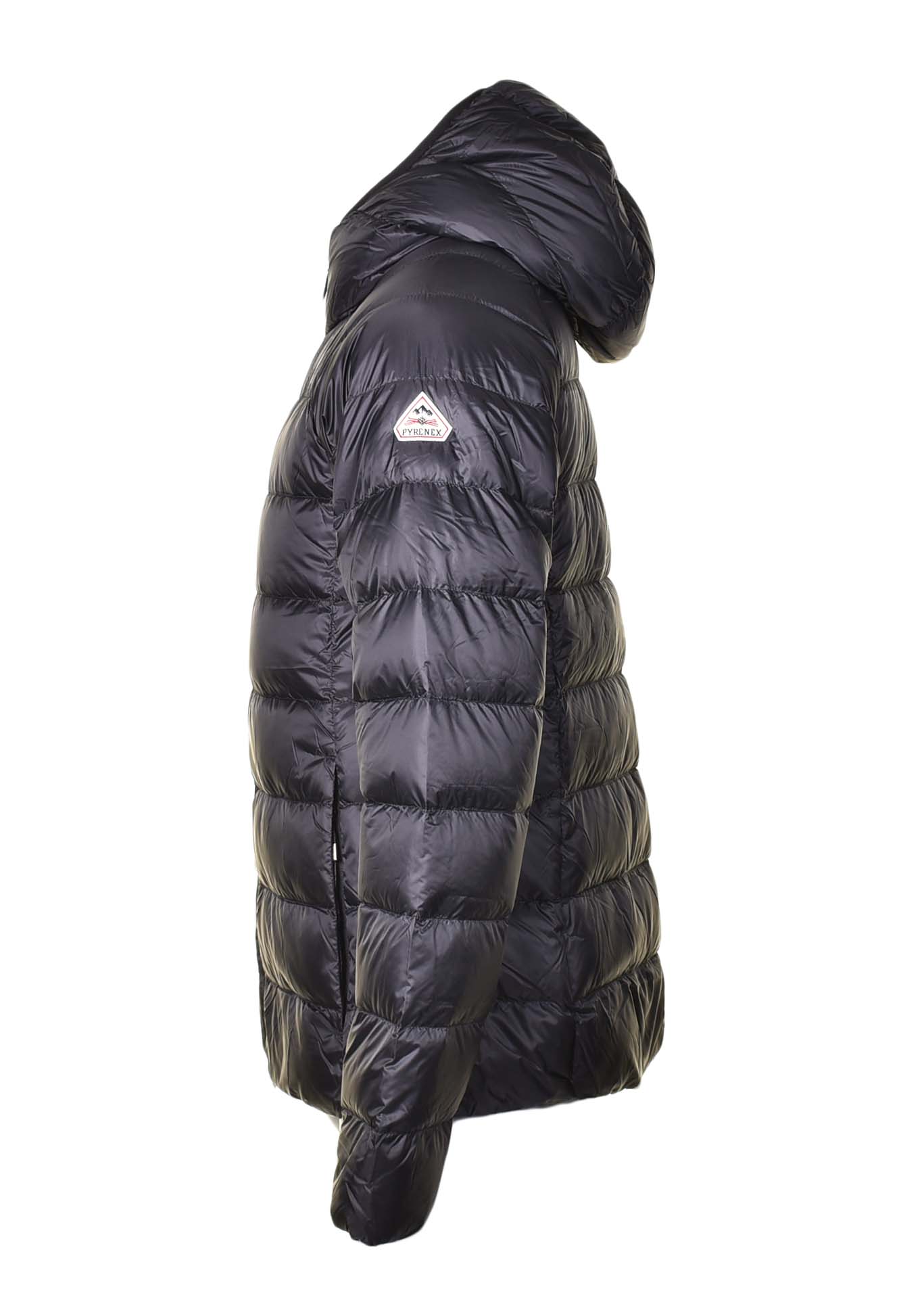 Arial Lightweight Hooded Down Jacket Black