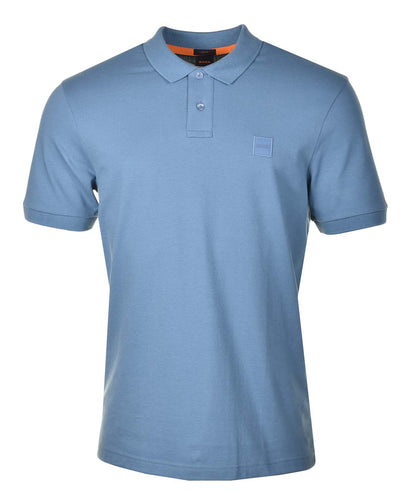 Passenger Short Sleeve Polo Shirt 472 Open Blue