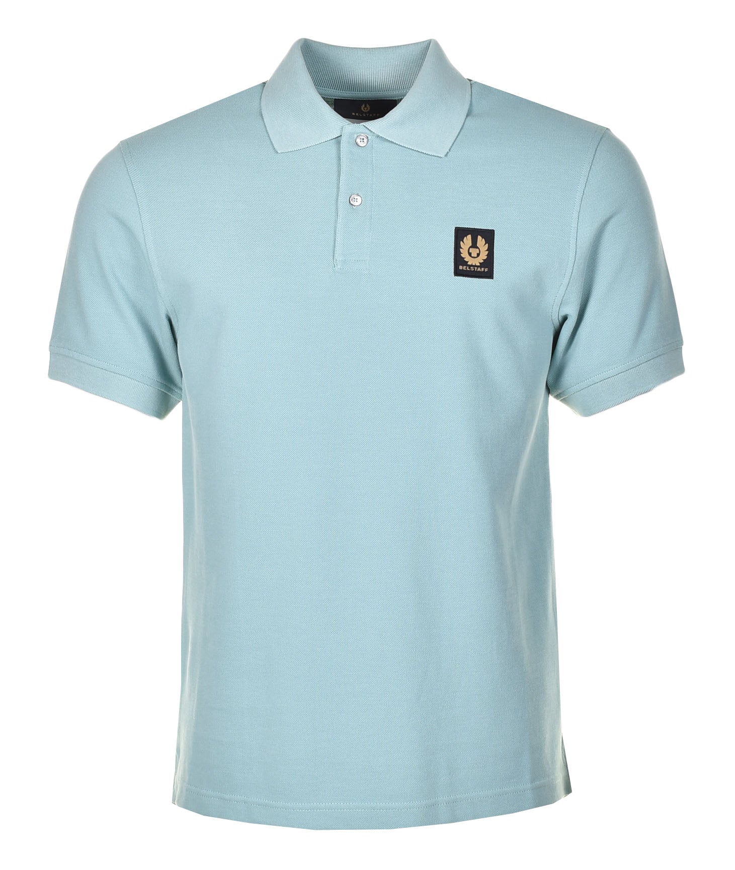 Short Sleeve Polo Shirt Oil Blue