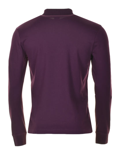 Passerby Long Sleeve Polo Shirt Medium Purple