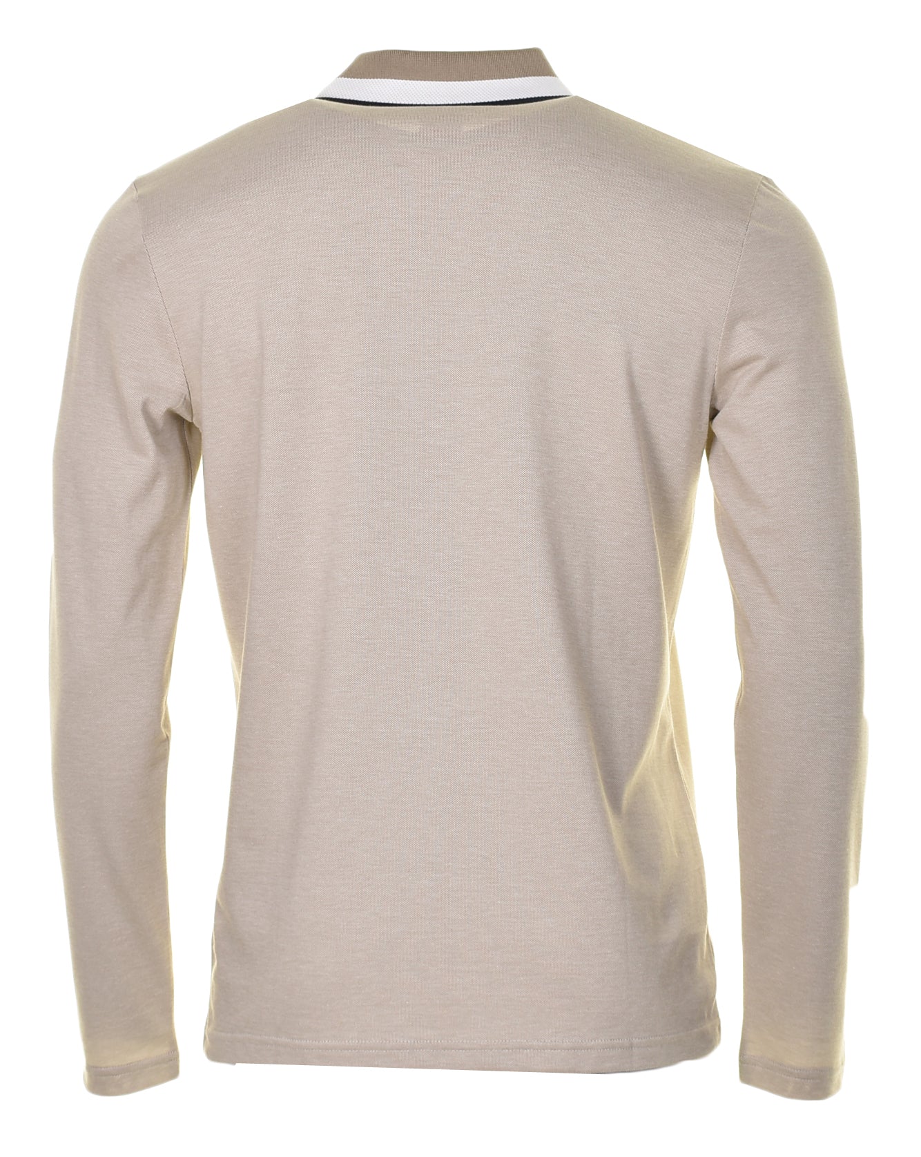 PeOxford Long Sleeve Polo Shirt Beige