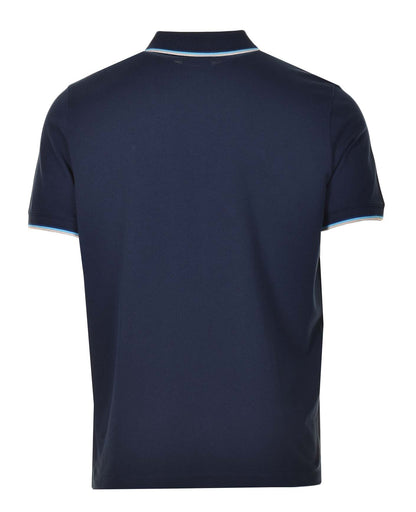 Short Sleeve Tipped Polo Shirt Navy