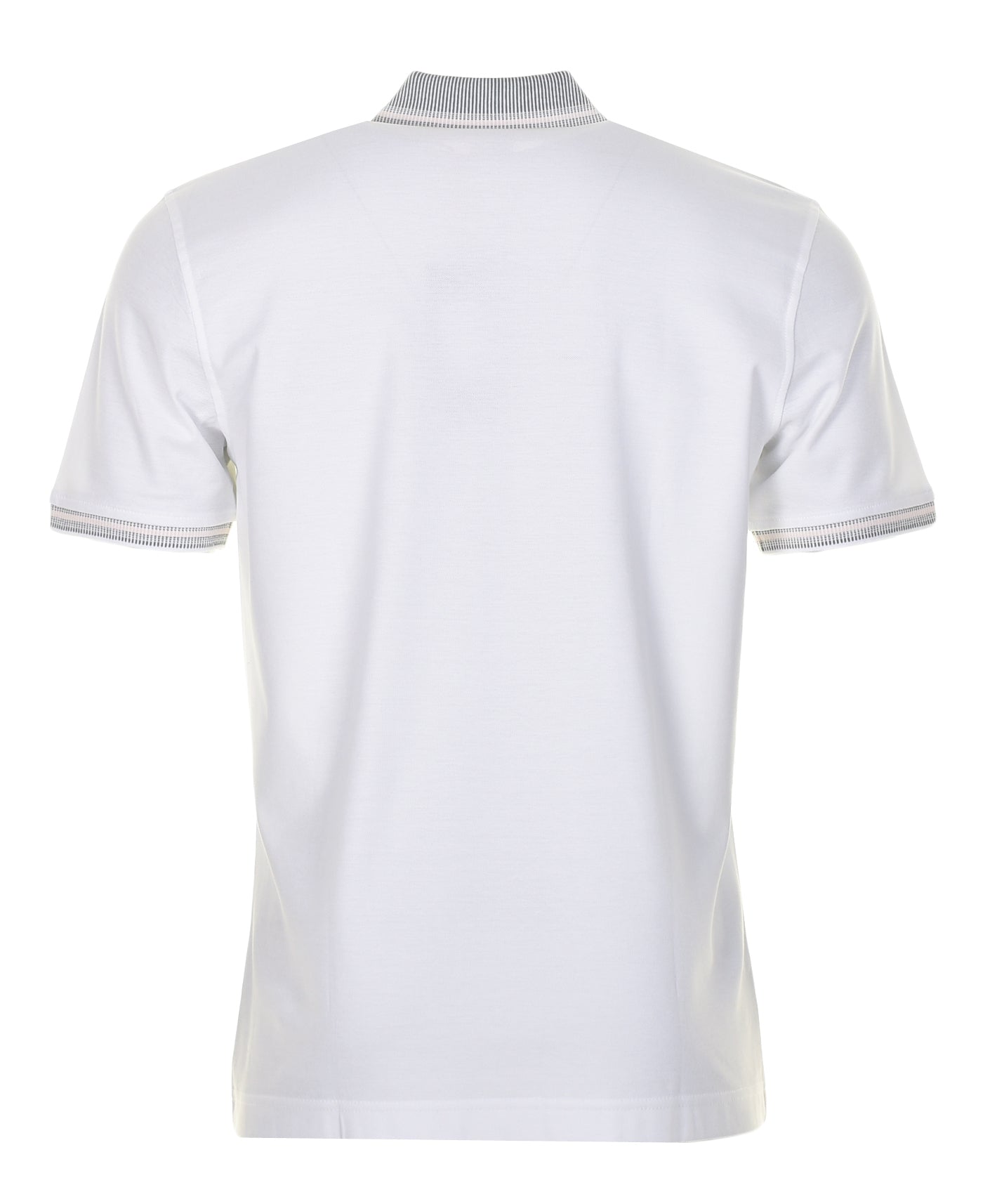 PeGlitch Knit Short Sleeve Polo Shirt White