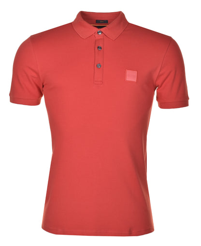 Passenger Short Sleeve Polo Shirt Bright Red