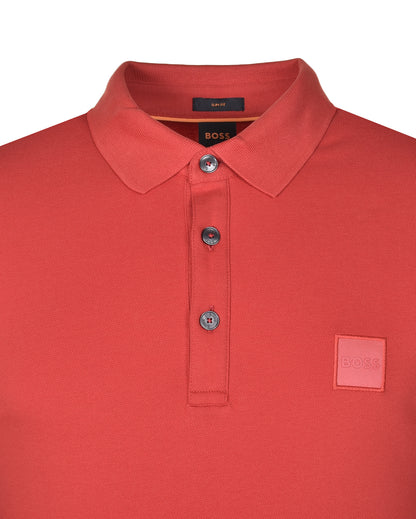 Passenger Short Sleeve Polo Shirt Bright Red