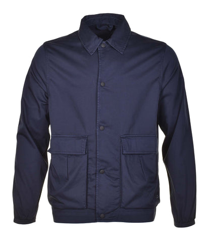 Full Button Cotton Jacket Very Dark Navy