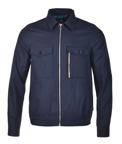 Full Zip Blouson Jacket Navy