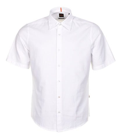 Rash Short Sleeve Oxford Shirt White