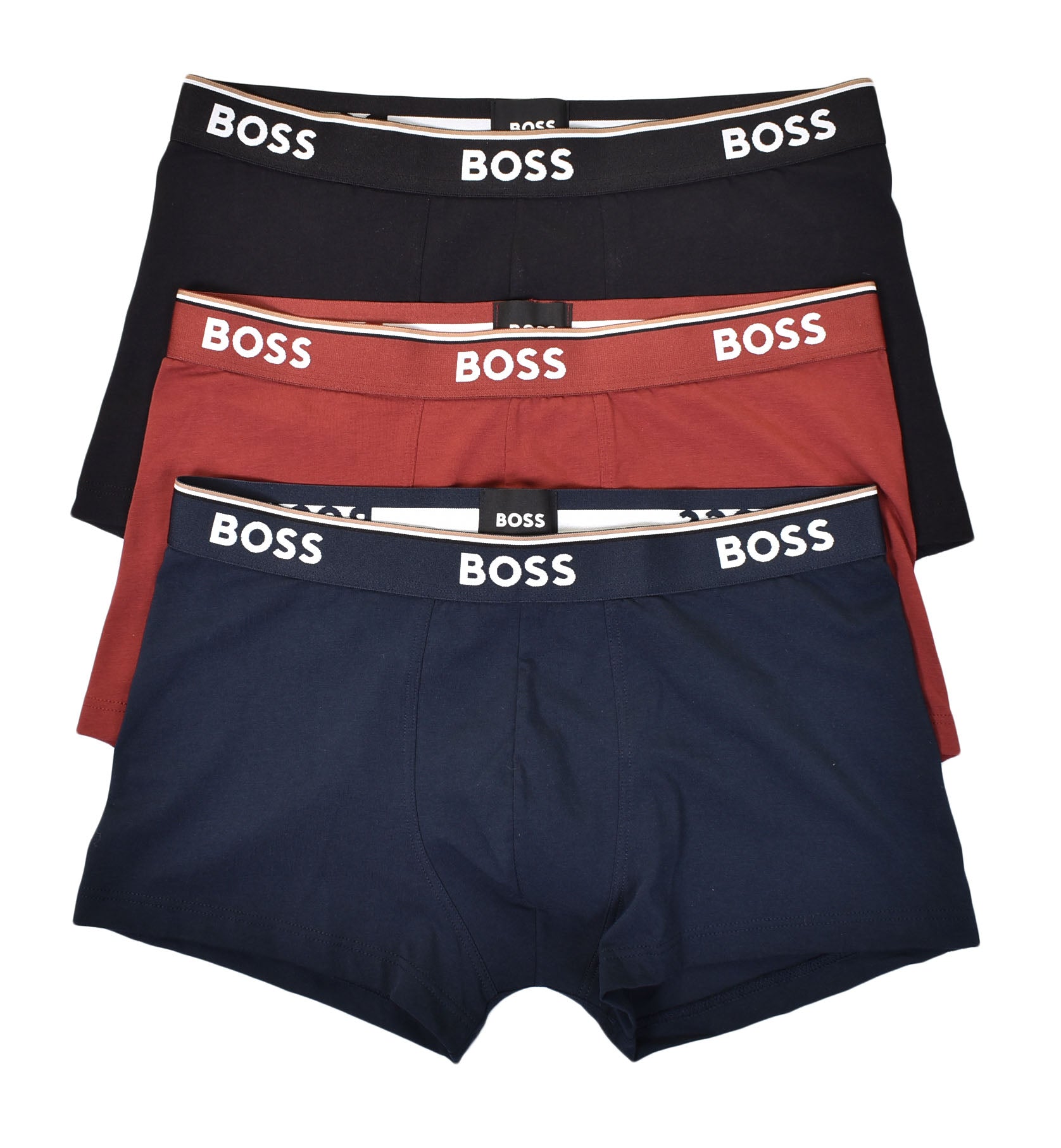 3 Pack Power Trunk Boxers 974 Red/Blk/Navy