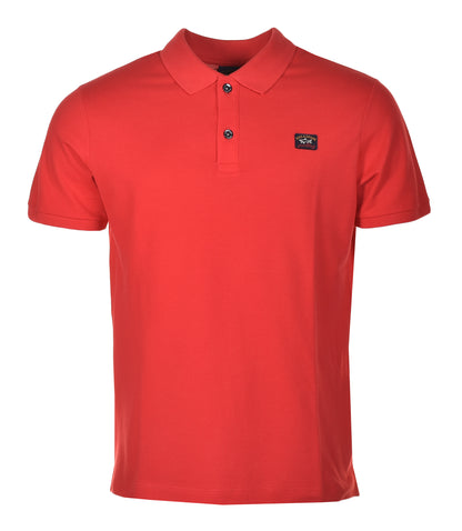 Short Sleeve Polo Shirt Bright Red