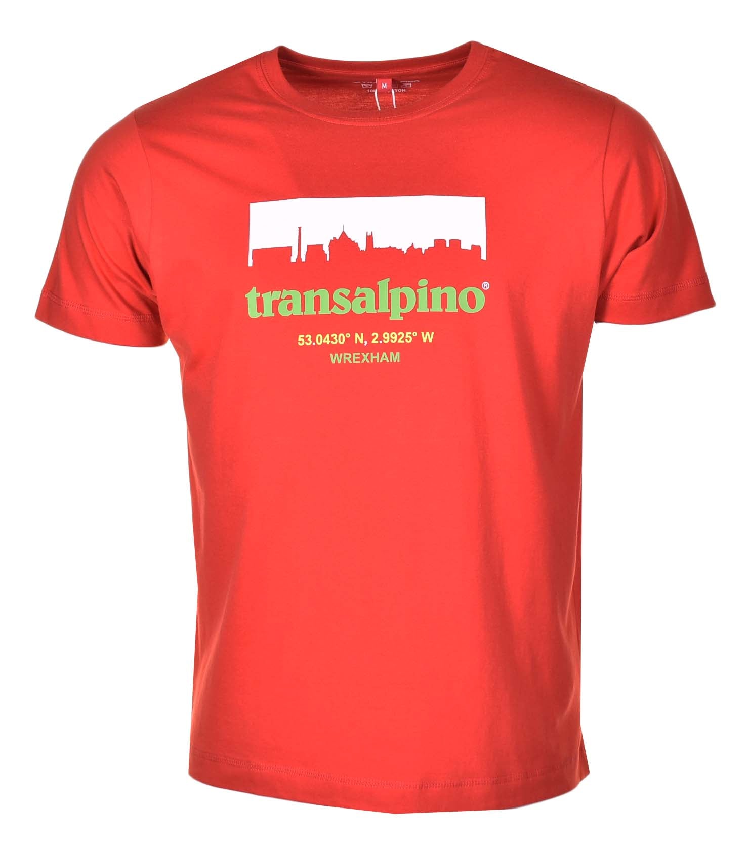 Wrexham Skyline T Shirt Red