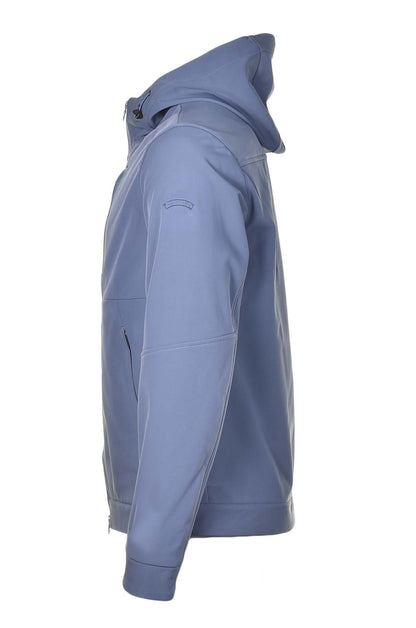 Hooded Softshell Jacket Blue