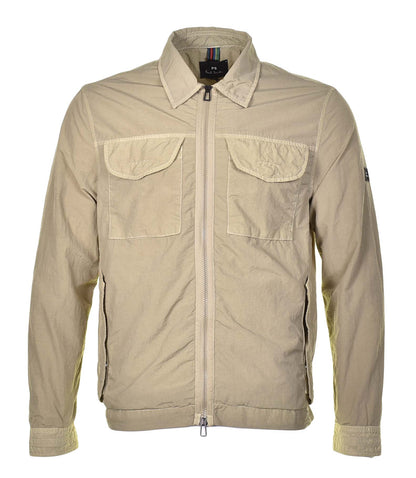 Full Zip Nylon Jacket Medium Beige