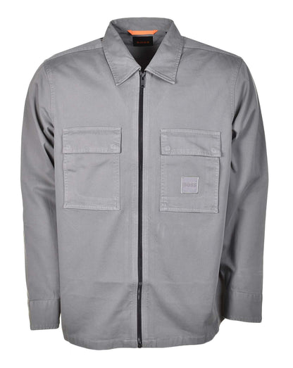 Lovel Zip Overshirt 076 Open Grey