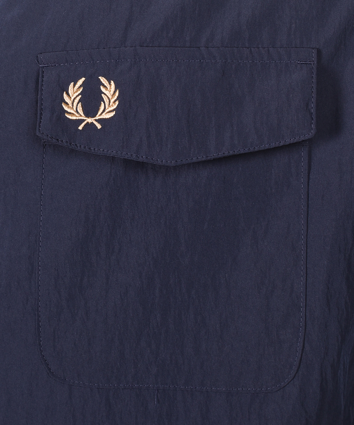 Zip Through Overshirt Navy