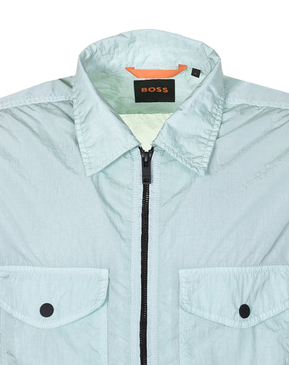 Lovel Zip Overshirt 446 Turquoise Aqua