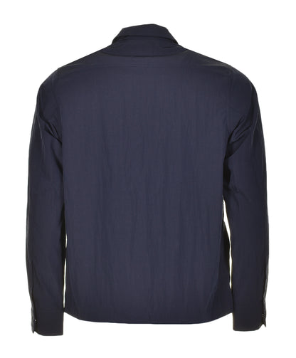 Zip Through Overshirt Navy