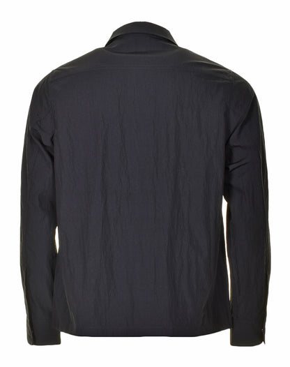 Zip Through Overshirt Black