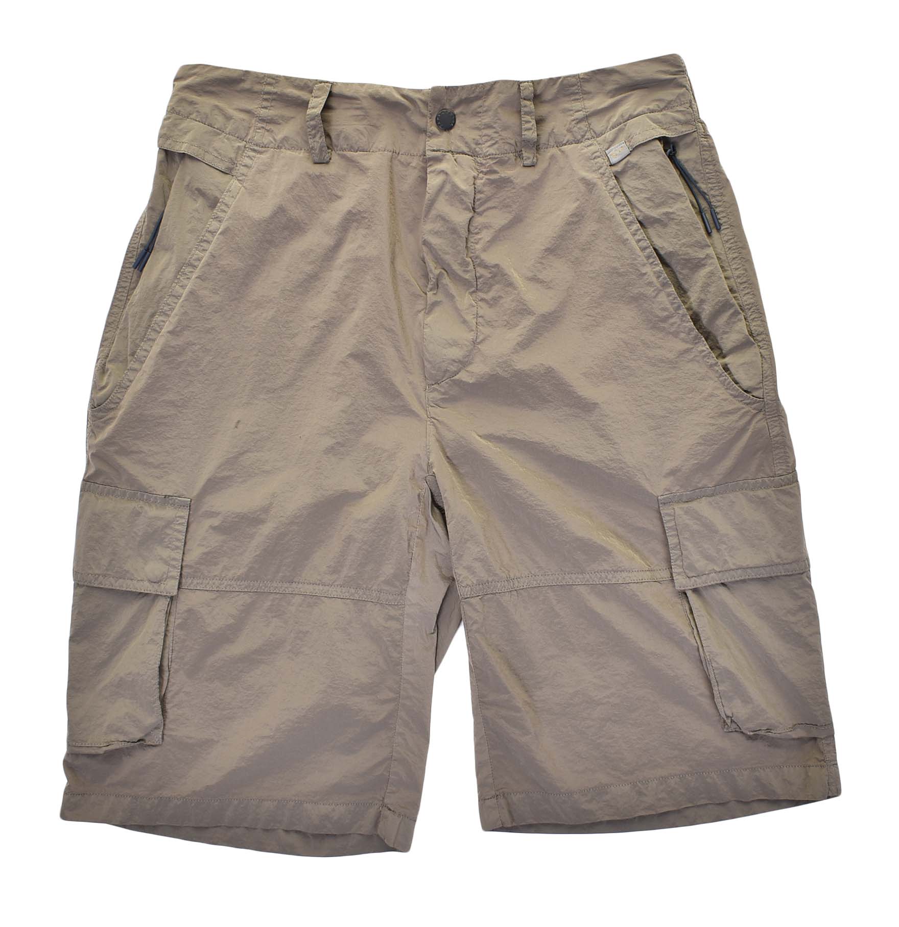 Nylon Cargo Shorts Khaki