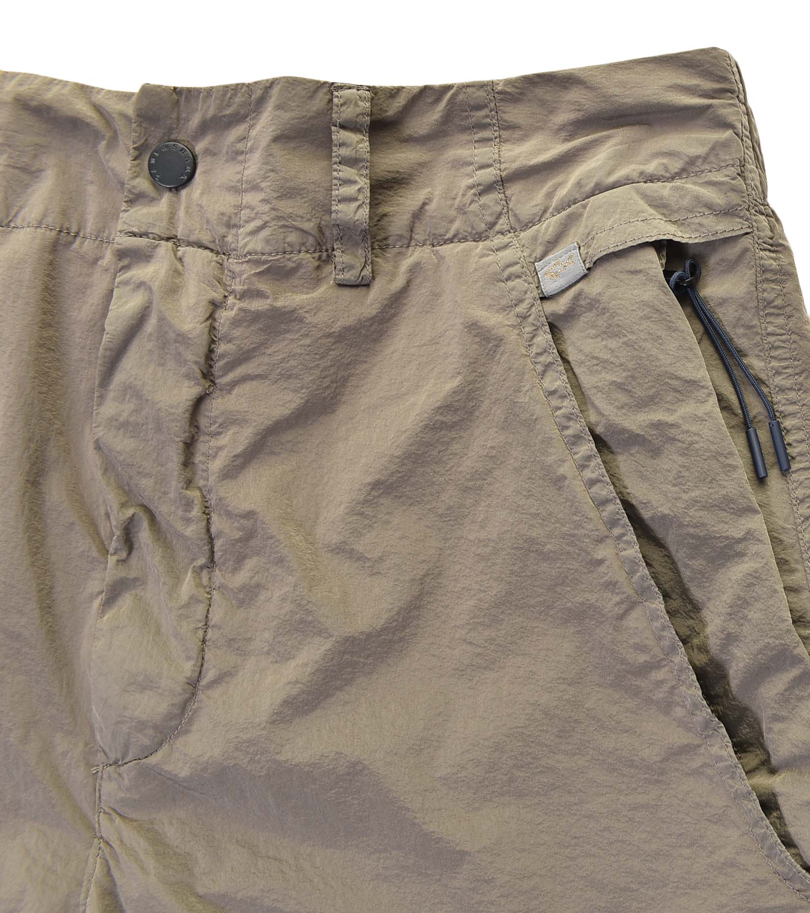 Nylon Cargo Shorts Khaki