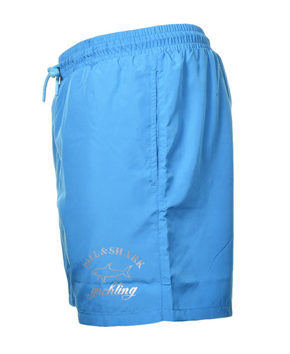 Reflective Logo Swim Shorts Bright Blue