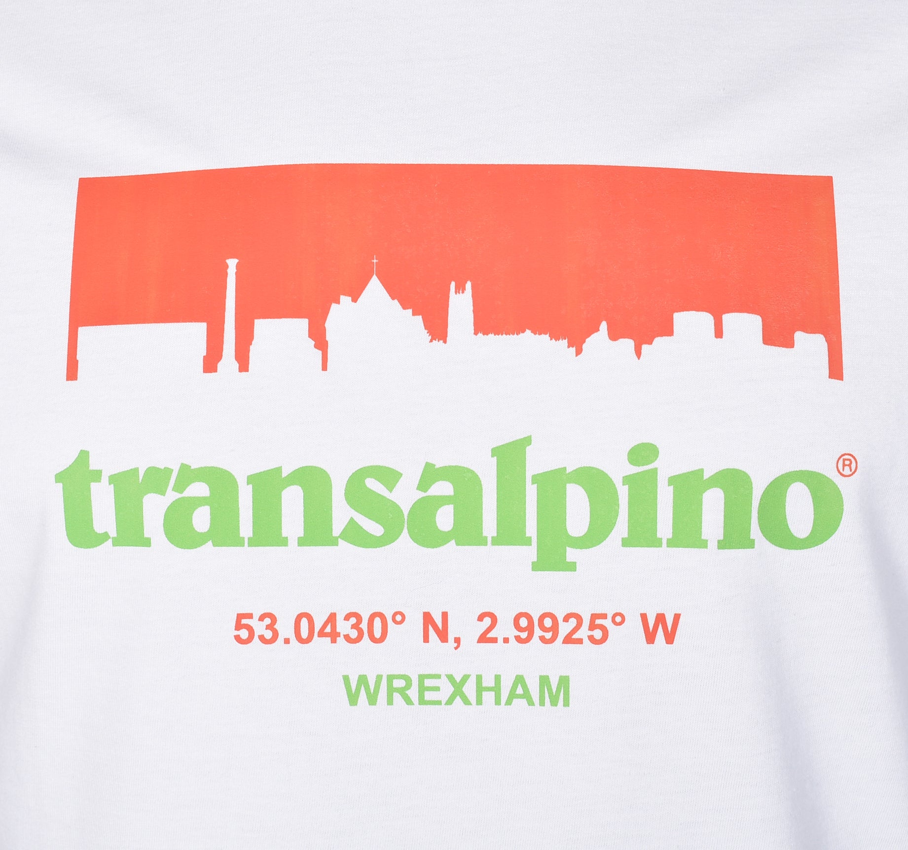 Wrexham Skyline T Shirt White