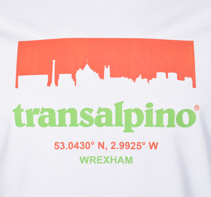 Wrexham Skyline T Shirt White