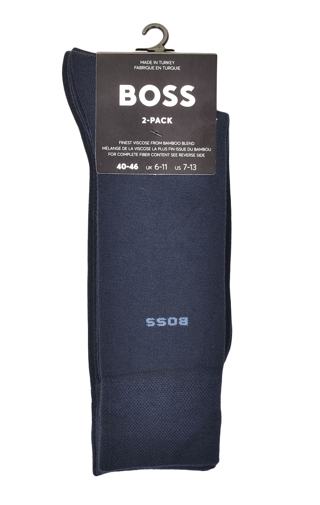 2 Pack Bamboo Socks Navy