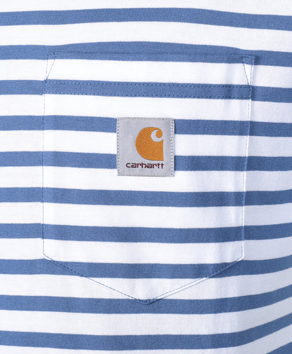 Seidler Pocket Stripe T Shirt Sorrent / White