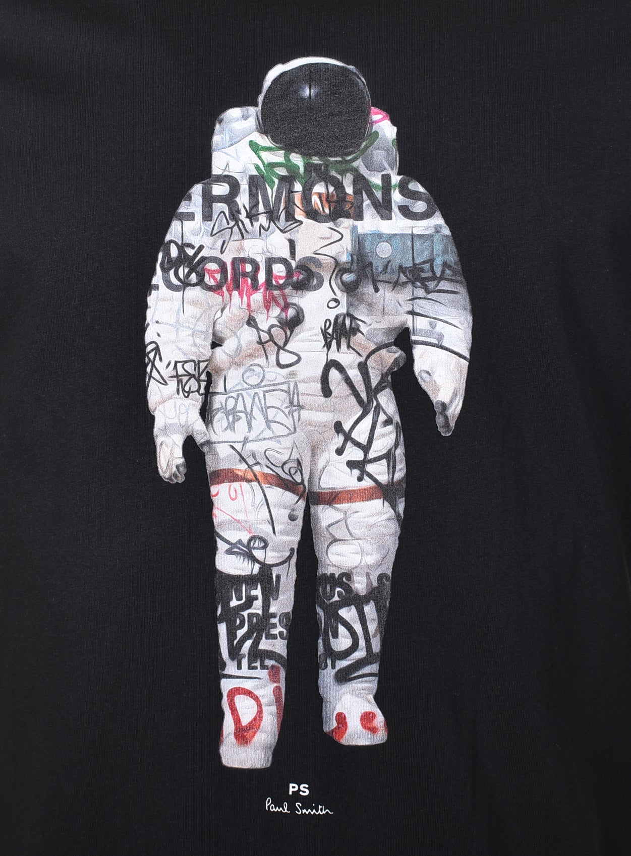 Regular Fit Astronaut T Shirt Black