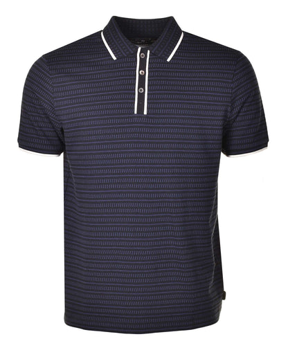 Regular Fit SS Stripe Polo Shirt Black