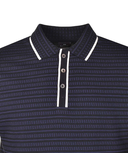 Regular Fit SS Stripe Polo Shirt Black