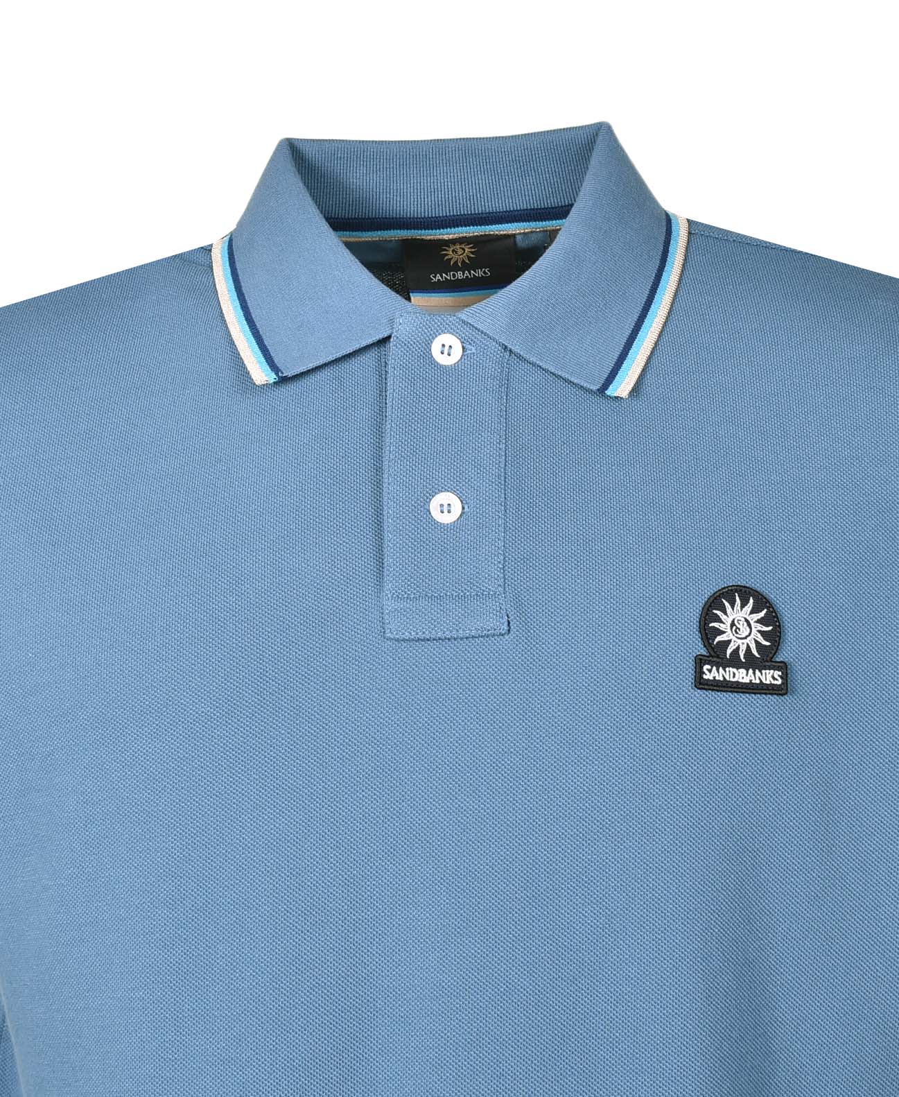 Short Sleeve Tipped Polo Shirt Teal