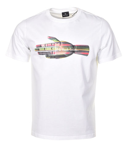 Regular Fit Hand T Shirt White