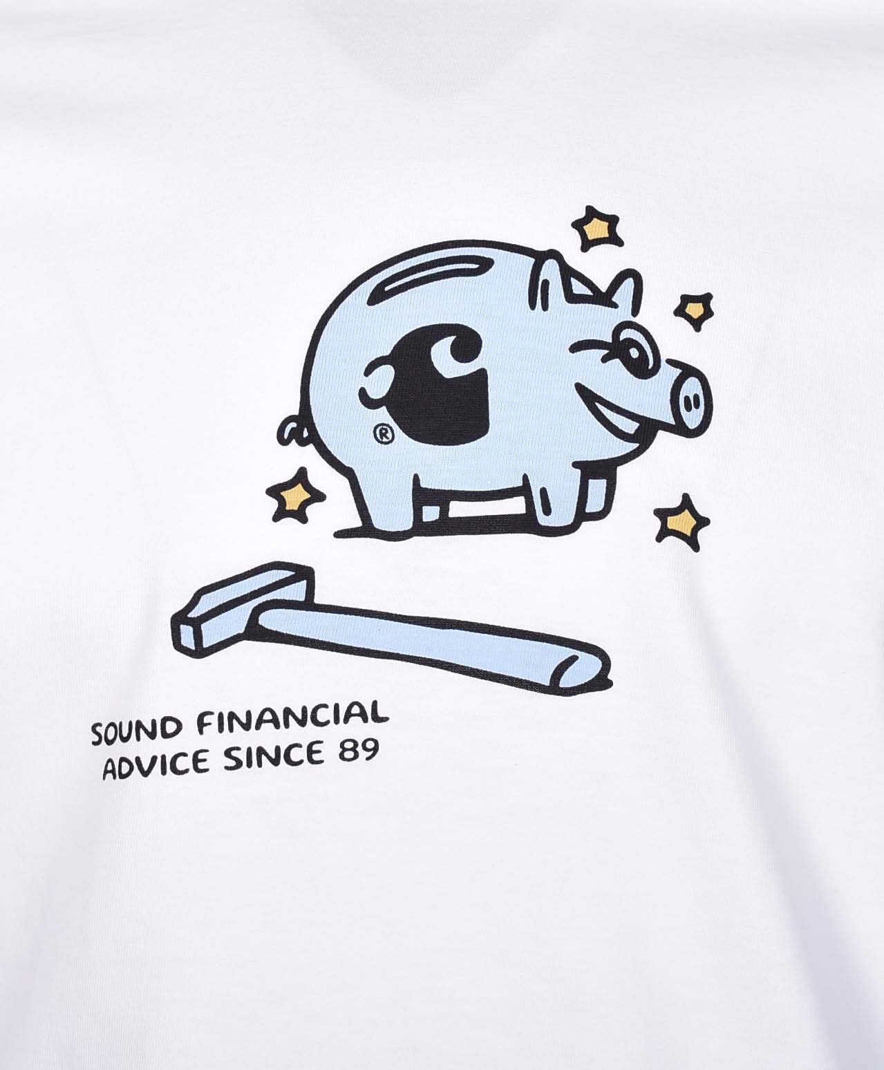 Short Sleeve Piggybank T Shirt White