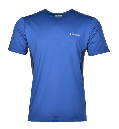 Short Sleeve Three Pitch Crew tee in Mountain Blue