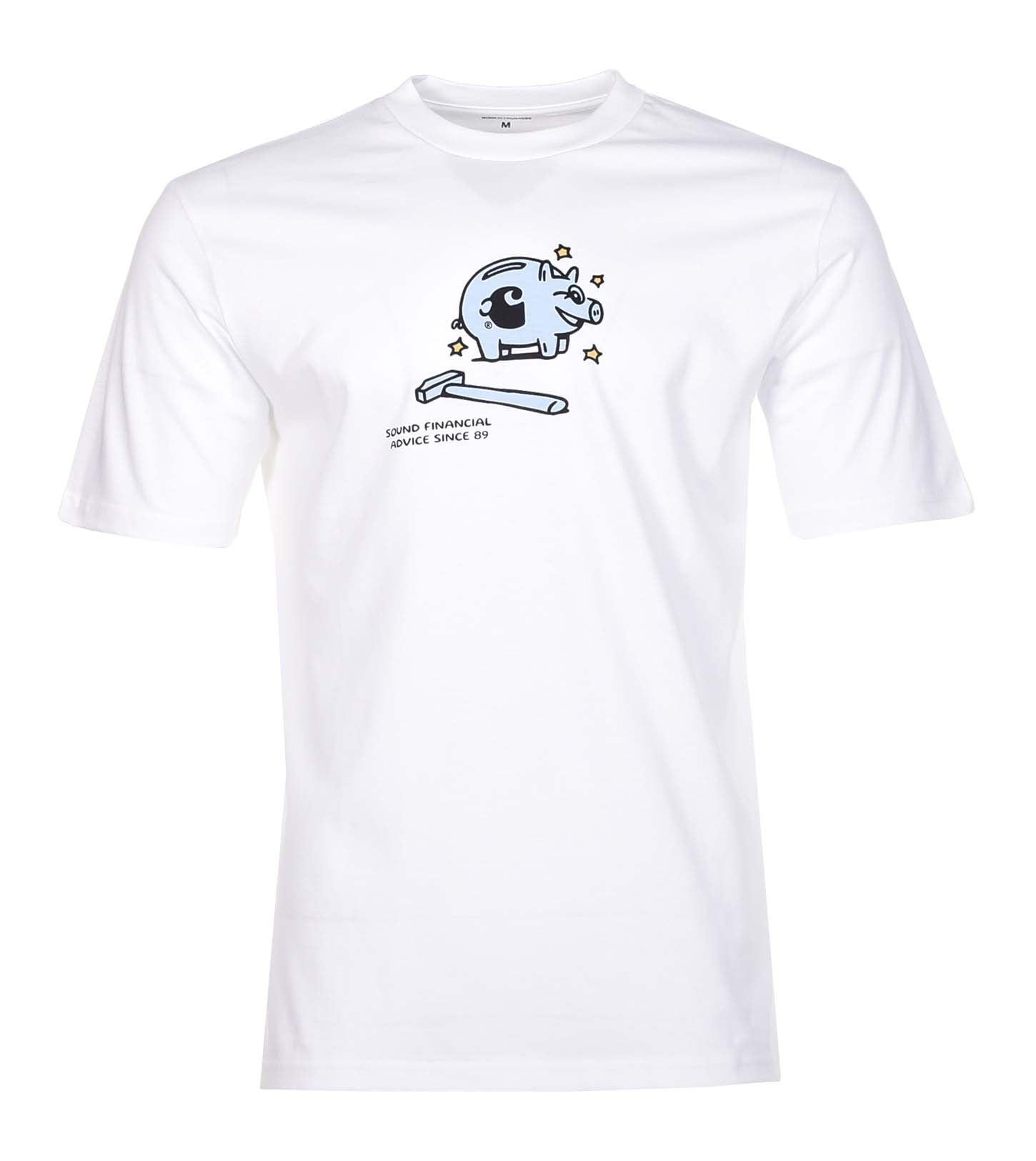 Short Sleeve Piggybank T Shirt White